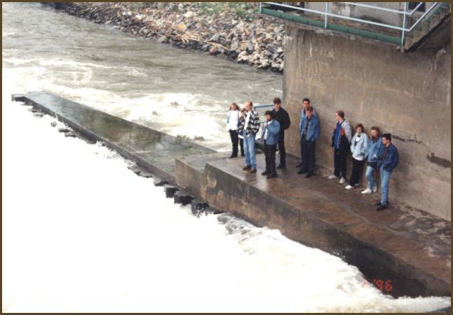 (31/57): Kompleksowe wiczenia terenowe, maj 1996, Jaz na Bobrze przy EW Gorzupia; Inynieria Wodna i Sanitacja Wsi