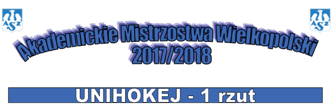 Akademickie Mistrzostwa Wielkopolski 2017/2018 – unihokej, 1 rzut