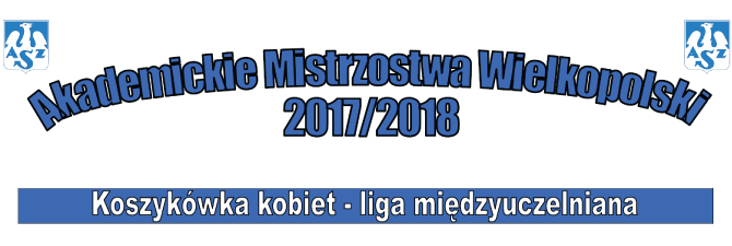 Akademickie Mistrzostwa Wielkopolski 2017/2018 – koszykówka kobiet, liga