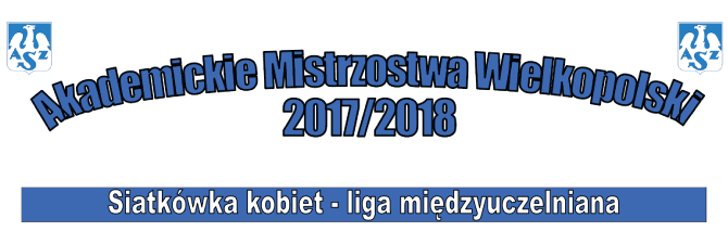 Akademickie Mistrzostwa Wielkopolski 2017/2018 – siatkówka kobiet, liga