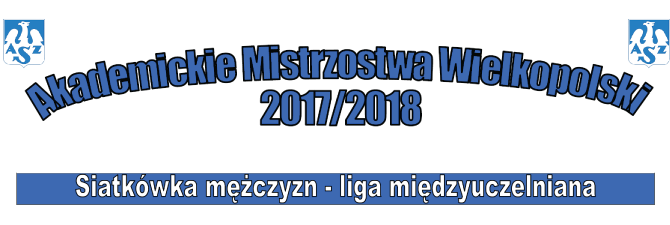 Akademickie Mistrzostwa Wielkopolski 2017/2018 – siatkówka mężczyzn, liga