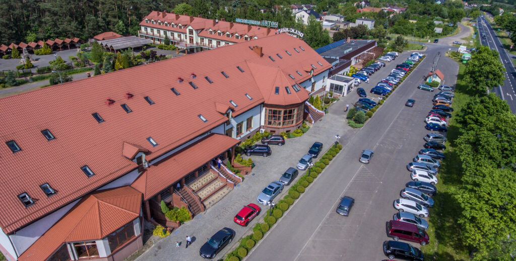 Hotel Delicjusz – widok z lotu ptaka